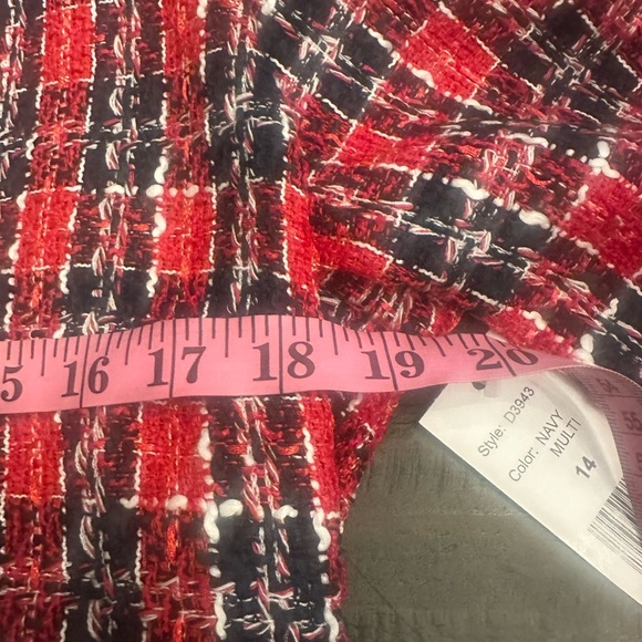 Alexia Admor Red and Black Tweed Mini Dress - Picture 8 of 9